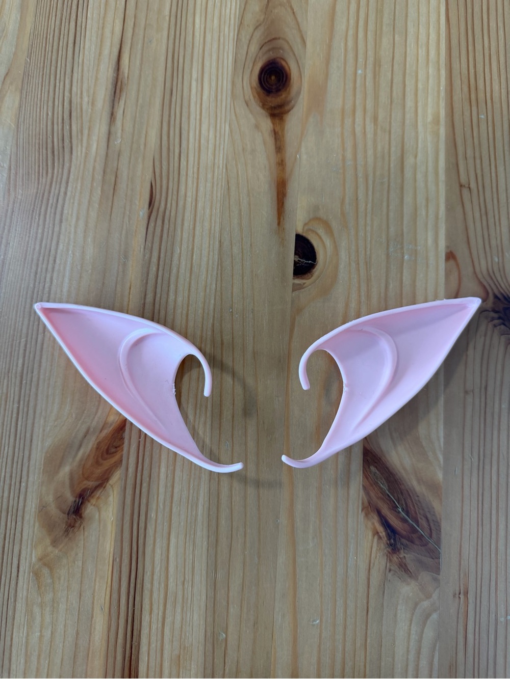 Pink Elf Ear Costume Clips — Women's Accessory